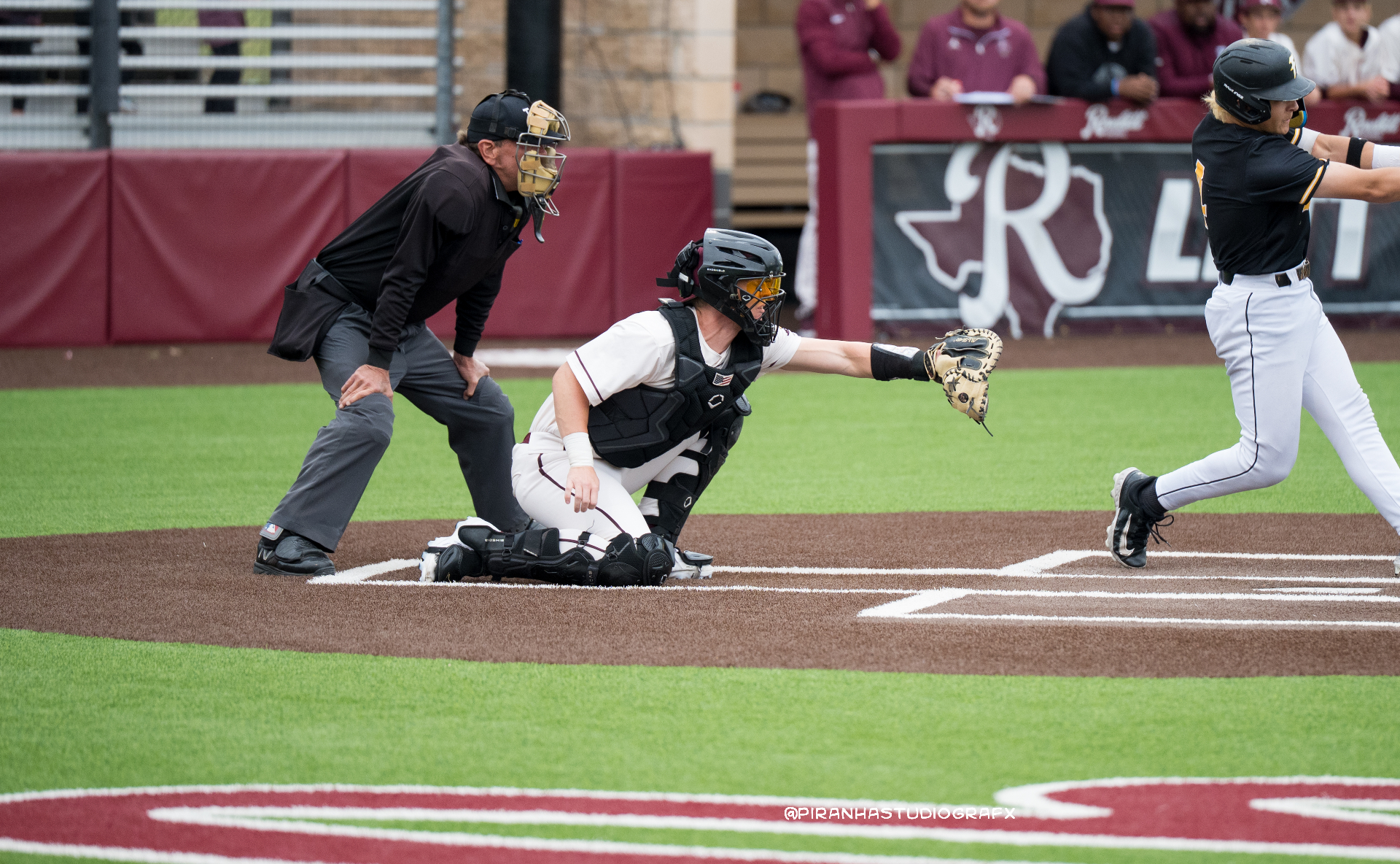 Baseball in catcher's mitt